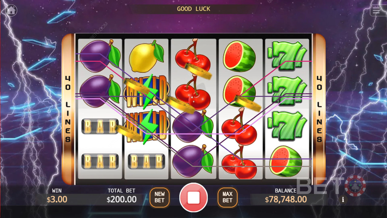 ฟีเจอร์โบนัสที่อธิบายไว้ใน Lightning Storm โดย KA Gaming