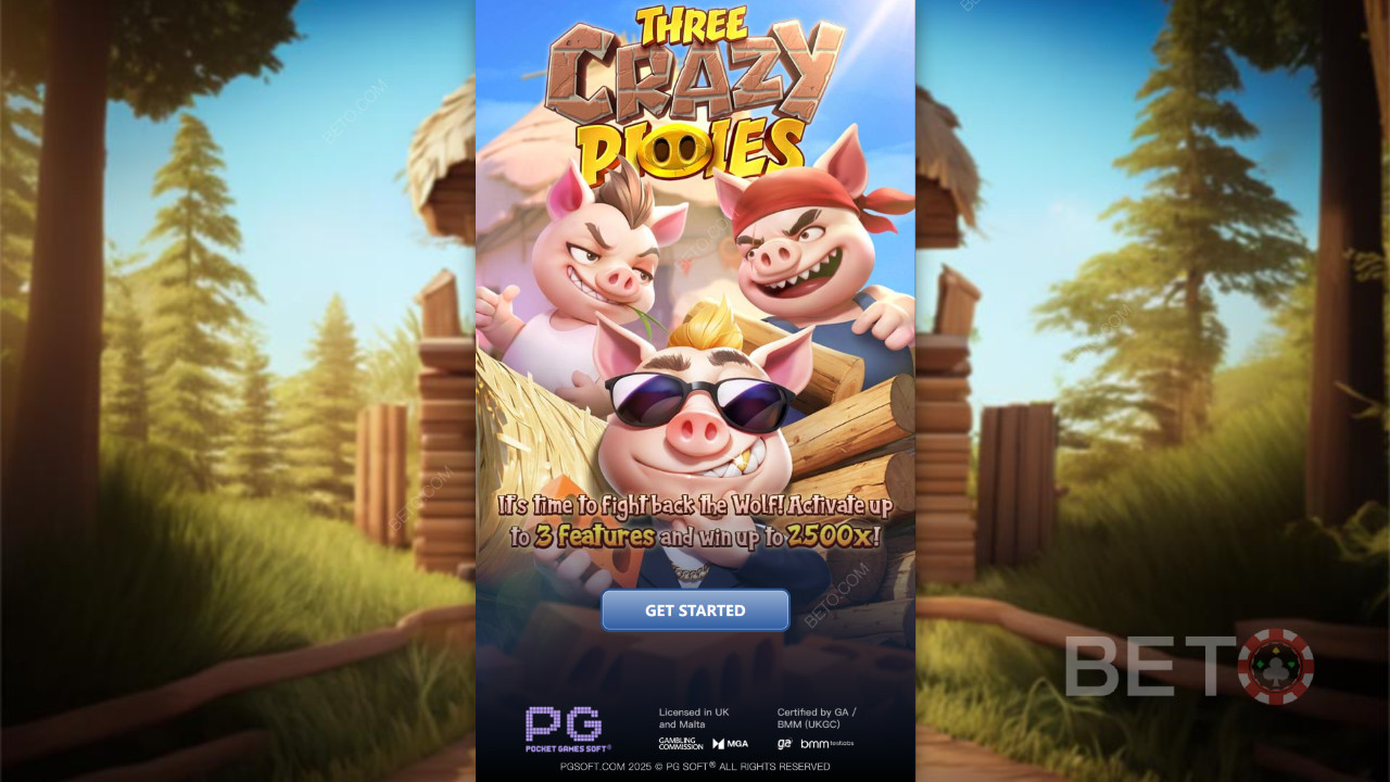 วิธีเล่น Three Crazy Piggies ของ PG Soft