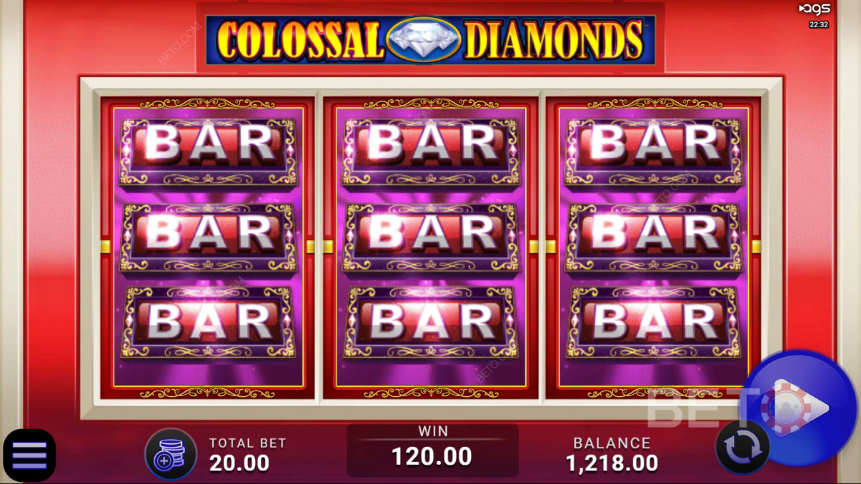รีวิว Colossal Diamonds จาก BETO Slots