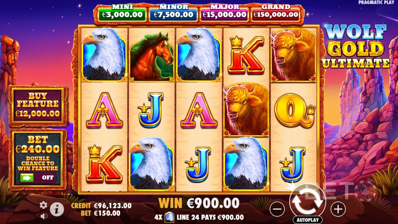 รีวิว Wolf Gold Ultimate โดย BETO Slots