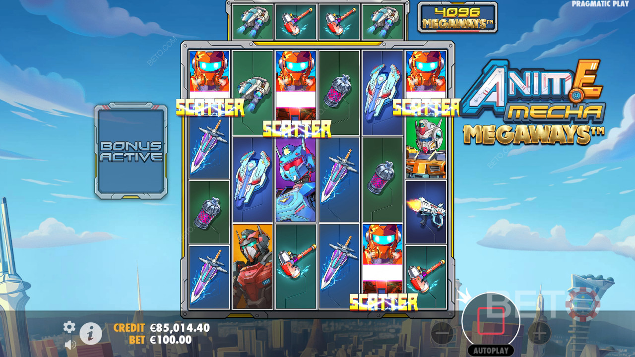 รีวิว Anime Mecha Megaways จาก BETO Slots