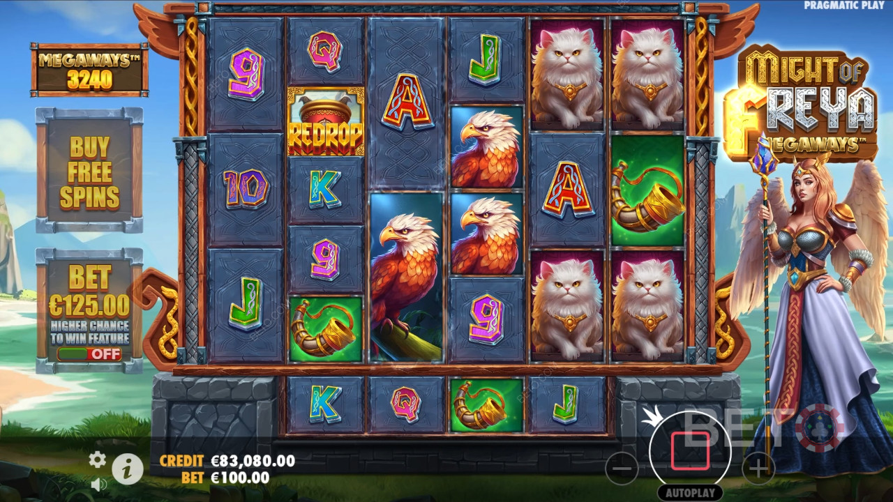 รีวิว Might of Freya Megaways โดย BETO Slots