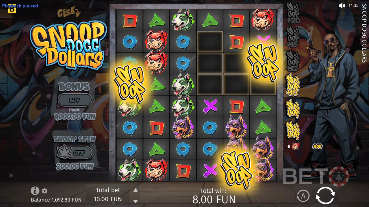 รีวิว Snoop Dogg Dollars โดย BETO Slots