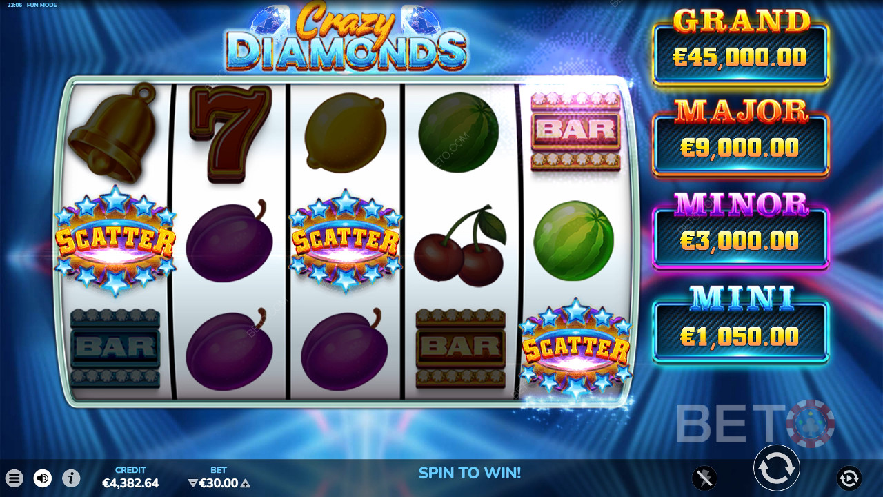 รีวิว Crazy Diamonds โดย BETO Slots