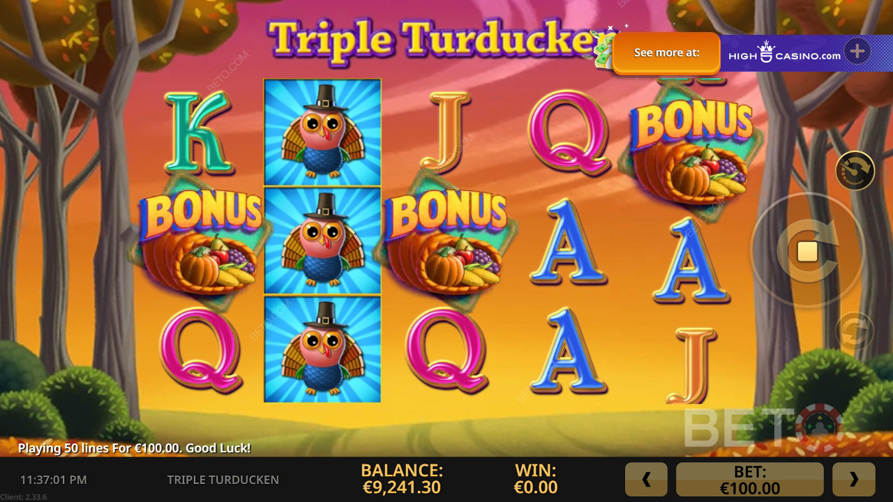 รีวิว Triple Turducken โดย BETO Slots