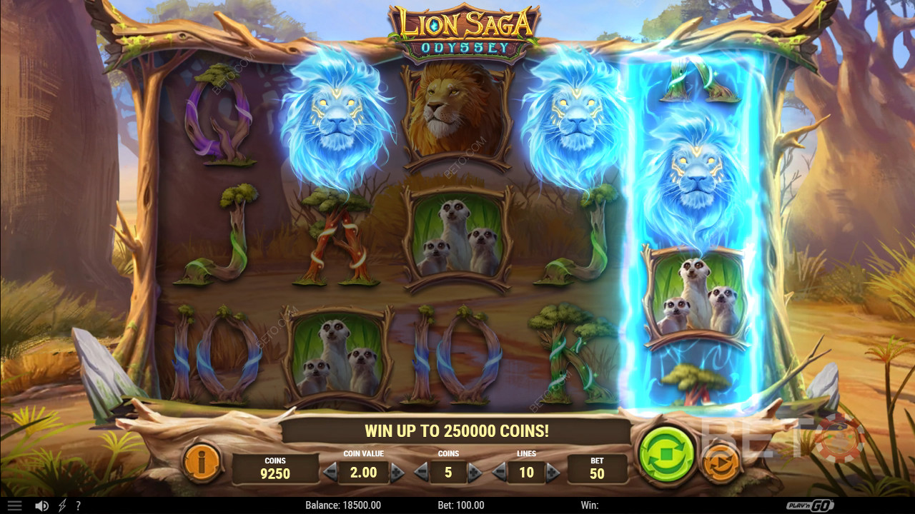 รีวิว Lion Saga Odyssey โดย BETO Slots