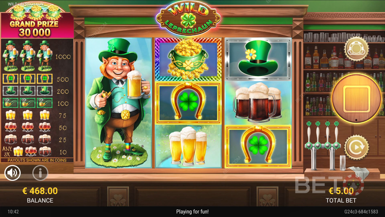 รีวิว Wild Leprechaun โดย BETO Slots