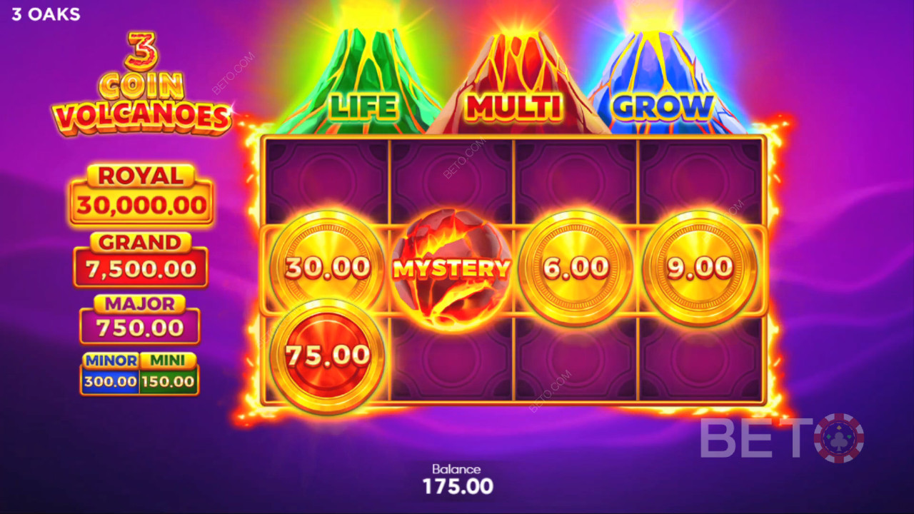 รีวิว 3 Coin Volcanoes โดย BETO Slots