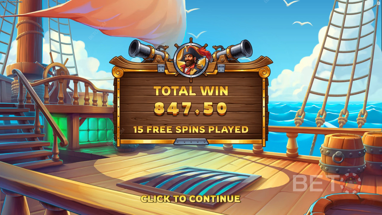 ฟีเจอร์โบนัสอธิบายใน Pirate Bonanza โดย Backseat Gaming