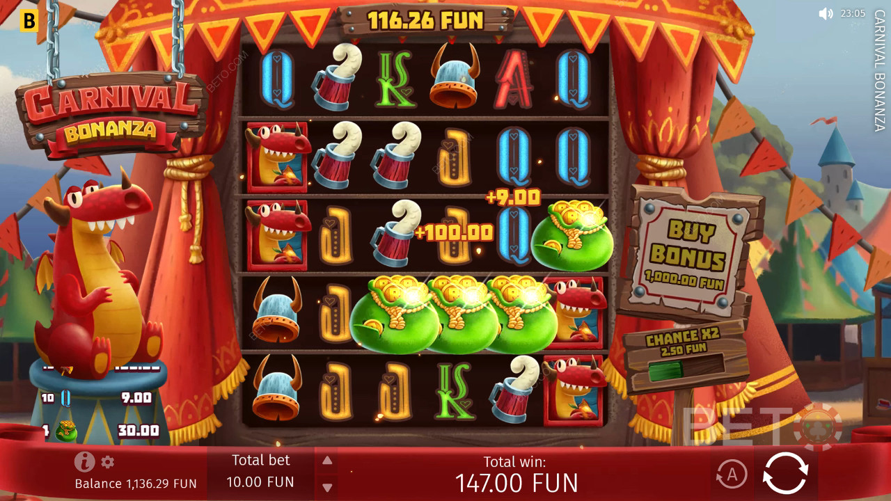 รีวิว Carnival Bonanza โดย BETO Slots