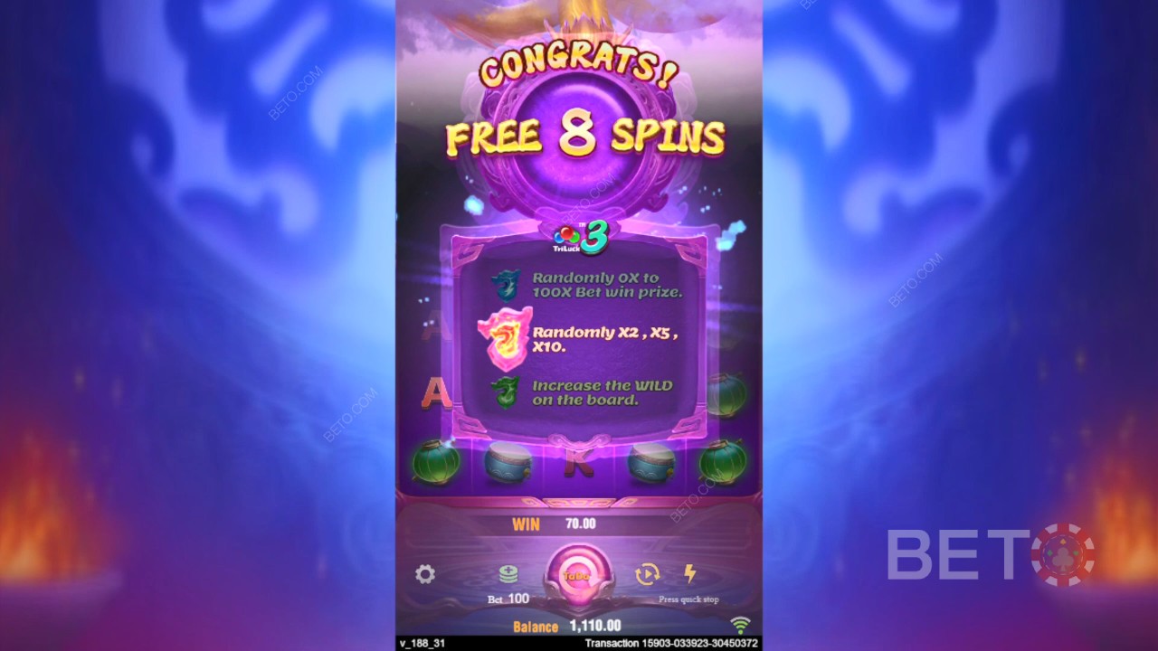 อธิบายฟีเจอร์โบนัสใน 3 Pot Dragons โดย TaDa Gaming