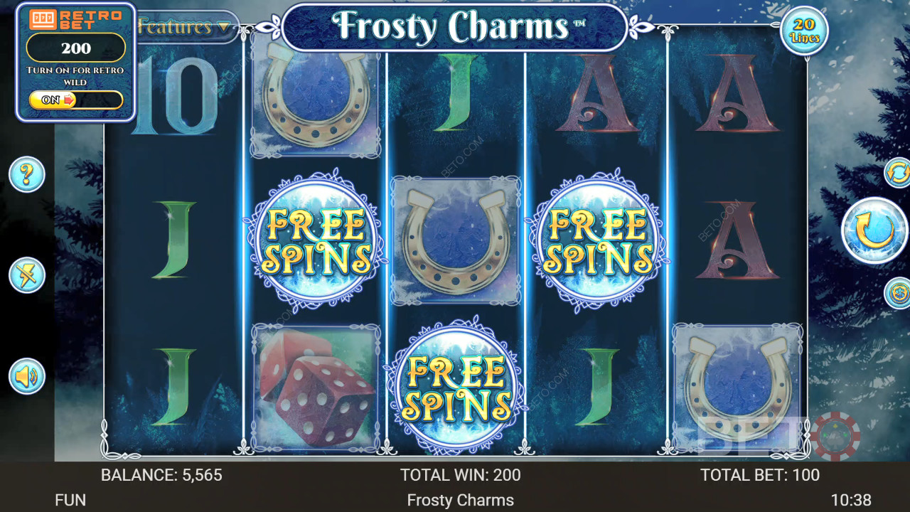 รีวิว Frosty Charms โดย BETO Slots