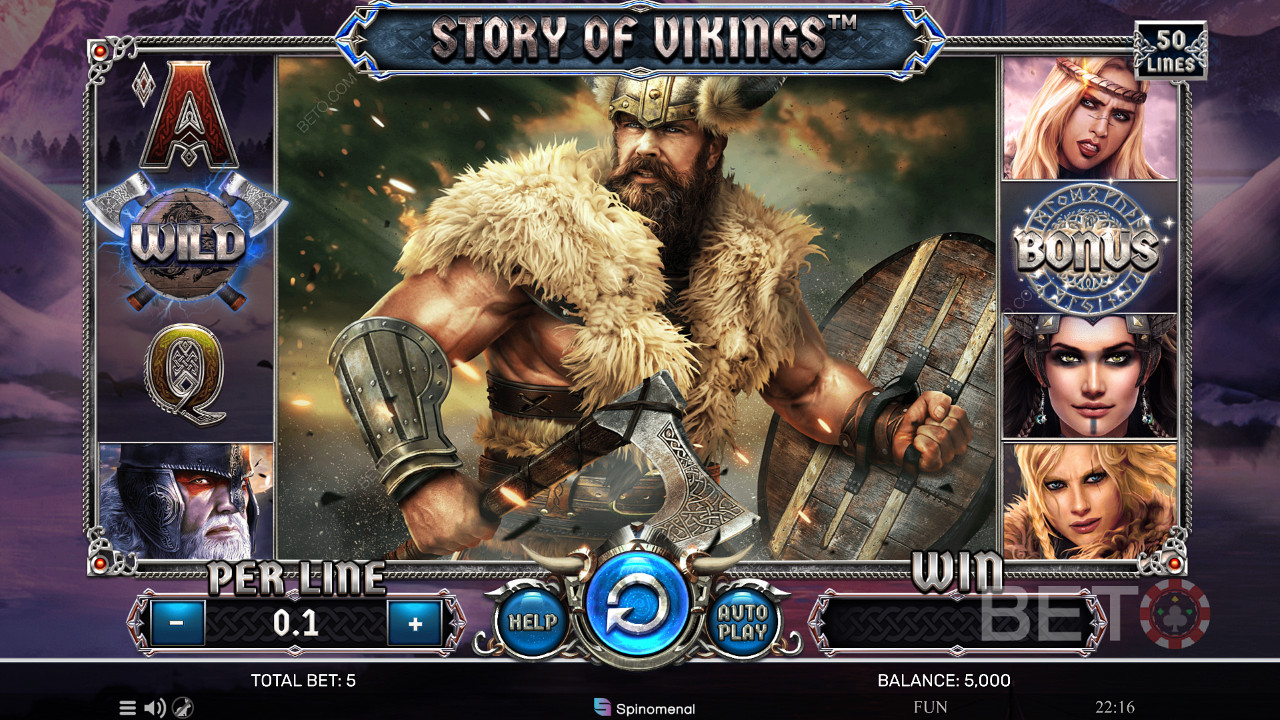 สัมผัสความรุ่งโรจน์ของชาวนอร์ดิกและลุ้นรับรางวัลเงินสดในสล็อตออนไลน์ Story of Vikings