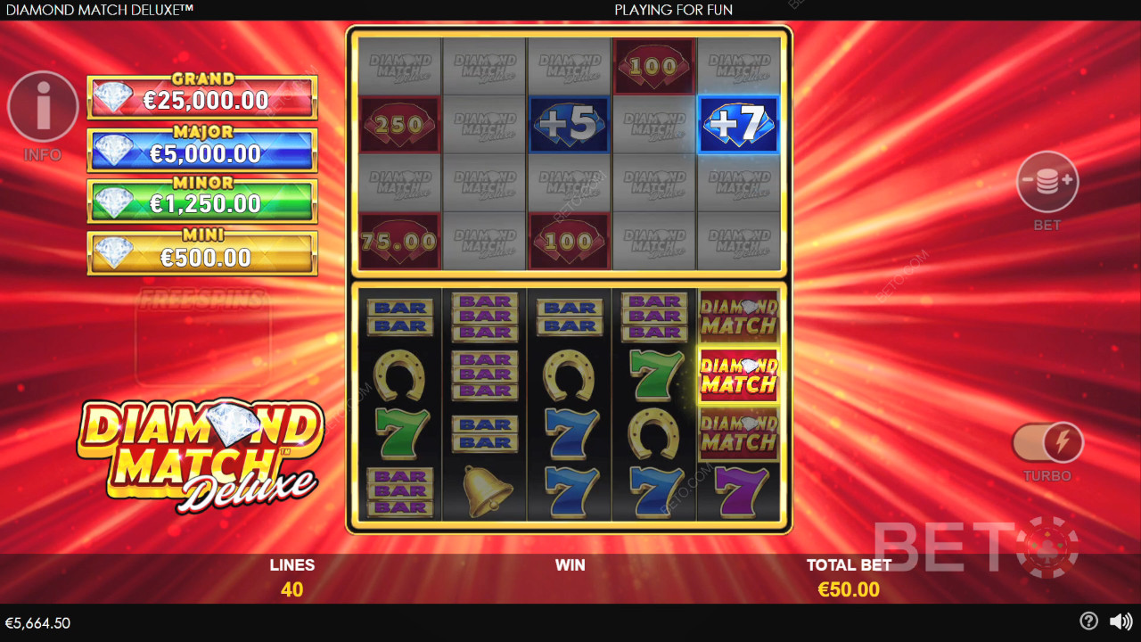 รีวิว Diamond Match Deluxe จาก BETO Slots