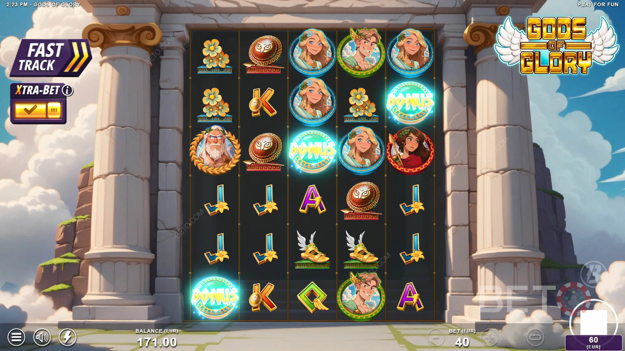 รีวิว Gods of Glory โดย BETO Slots