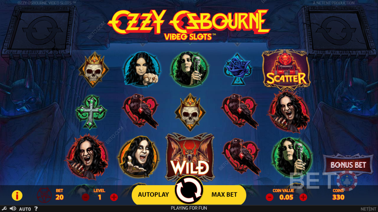 เพลิดเพลินไปกับธีมที่เน้นที่ Ozzy ที่มีชื่อเสียงในสล็อตออนไลน์ของ Ozzy Osbourne