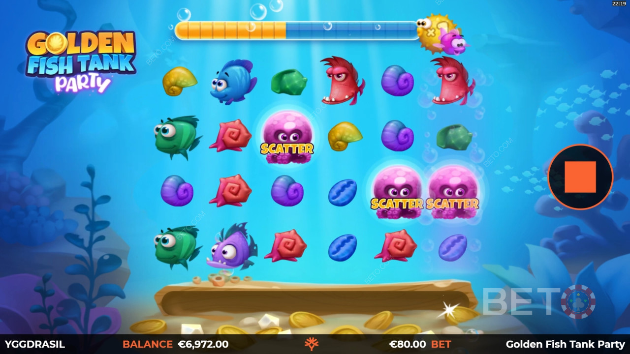 รีวิว Golden Fish Tank Party โดย BETO Slots