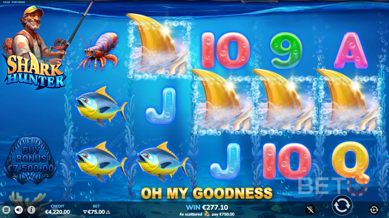 รีวิว Shark Hunter โดย BETO Slots