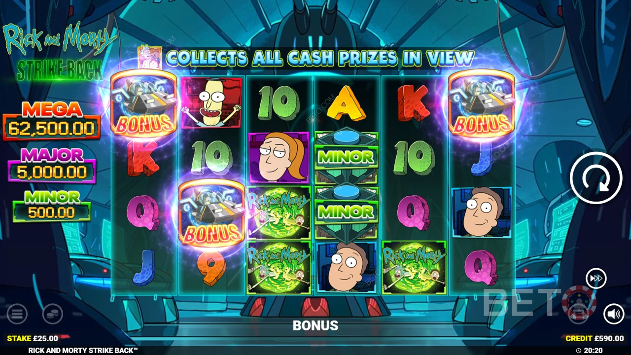 รีวิวเกม Rick And Morty Strike Back โดย BETO Slots