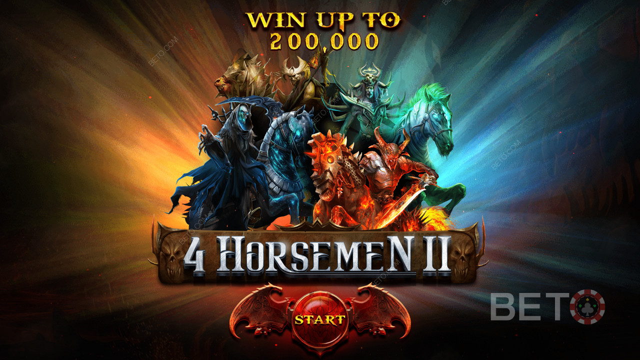 ขี่ม้าแห่งความรุ่งโรจน์ในโลกที่ถึงวาระของ 4 Horsemen 2 slot