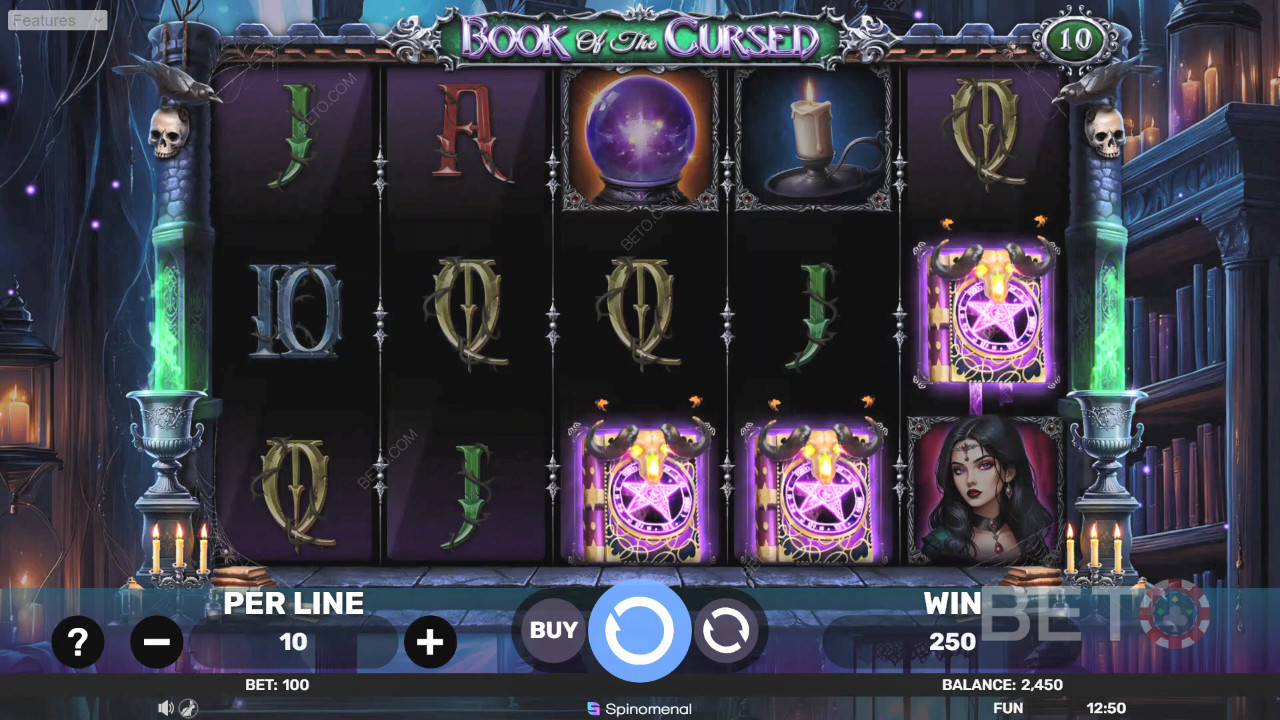 รีวิว Book of the Cursed โดย BETO Slots
