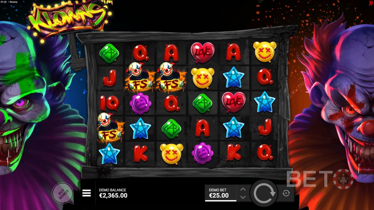 รีวิว Klowns โดย BETO Slots