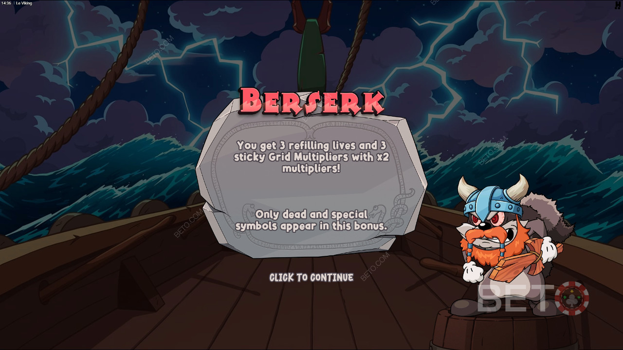 คำอธิบายฟีเจอร์โบนัสใน Le Viking โดย Hacksaw Gaming