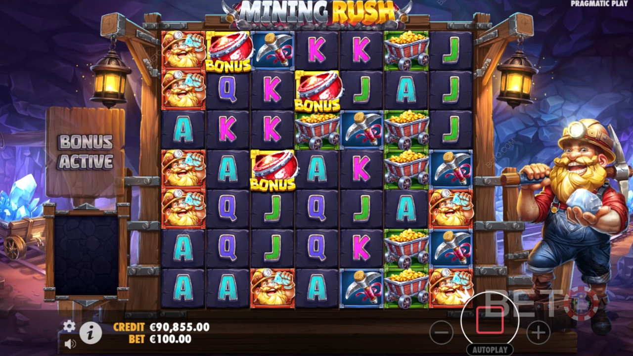รีวิว Mining Rush โดย BETO Slots