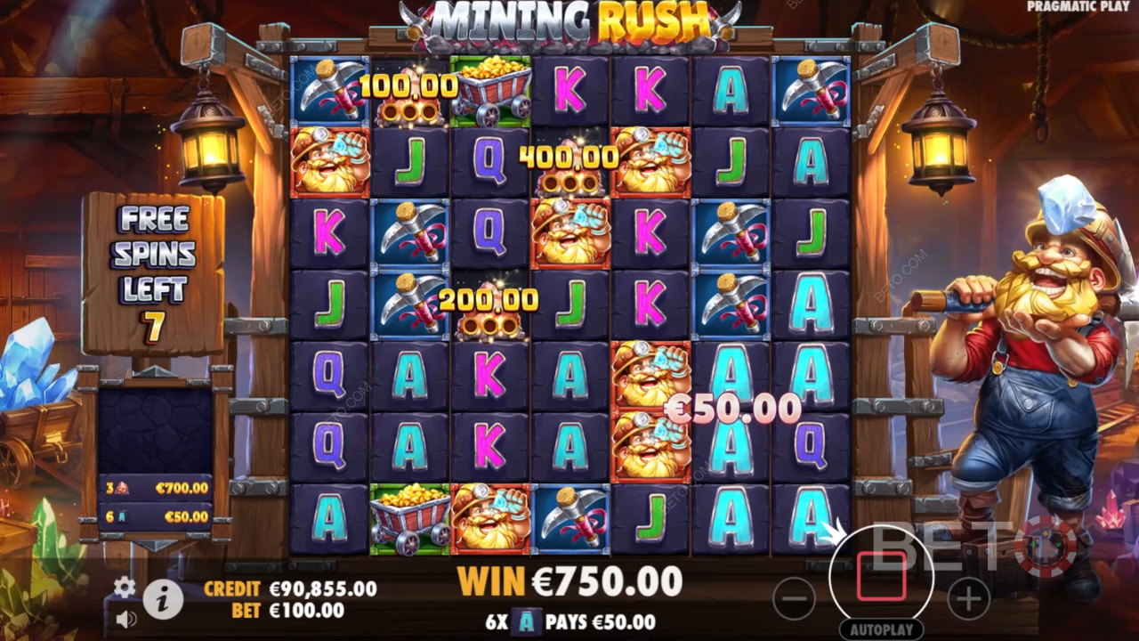 วิธีเล่น Mining Rush ของ Pragmatic Play