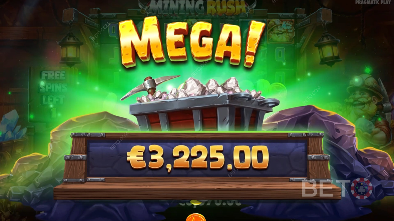รับรางวัล 10,000 เท่าของเดิมพันของคุณในสล็อตออนไลน์ Mining Rush!