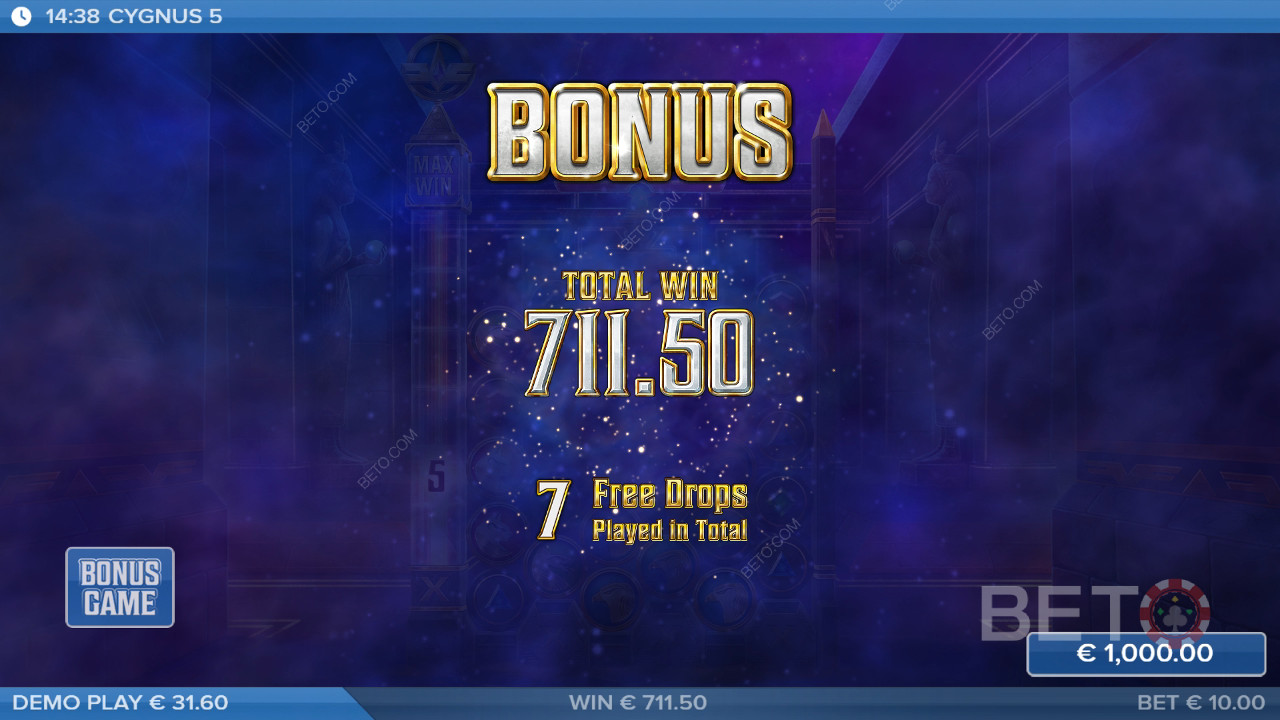 คำอธิบายคุณสมบัติพิเศษเพิ่มเติมในเกม Cygnus 5 จาก ELK Studios