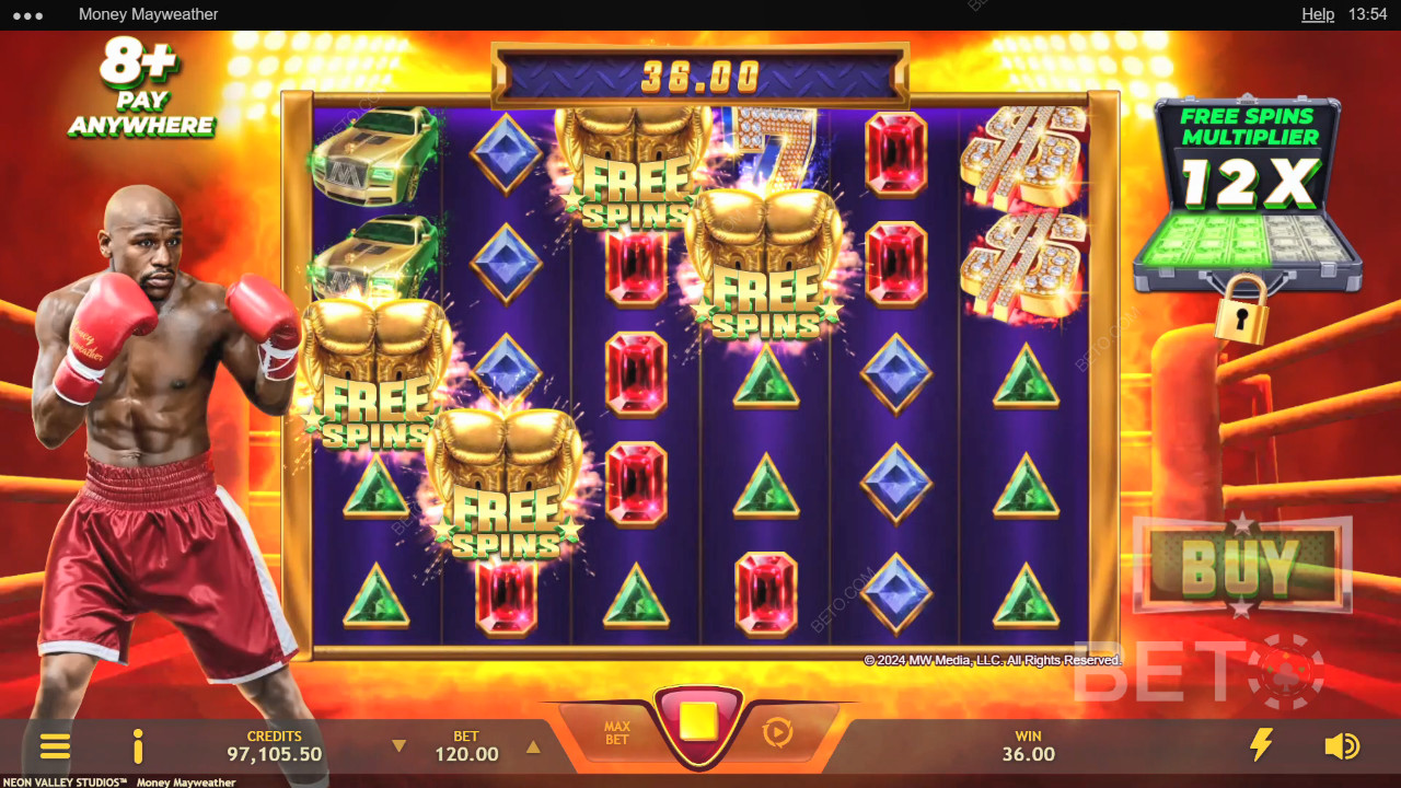 รีวิว Money Mayweather โดย BETO Slots