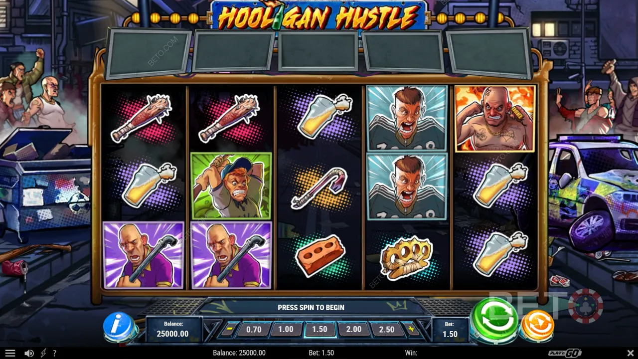 การเล่นเกมของ Hooligan Hustle slot
