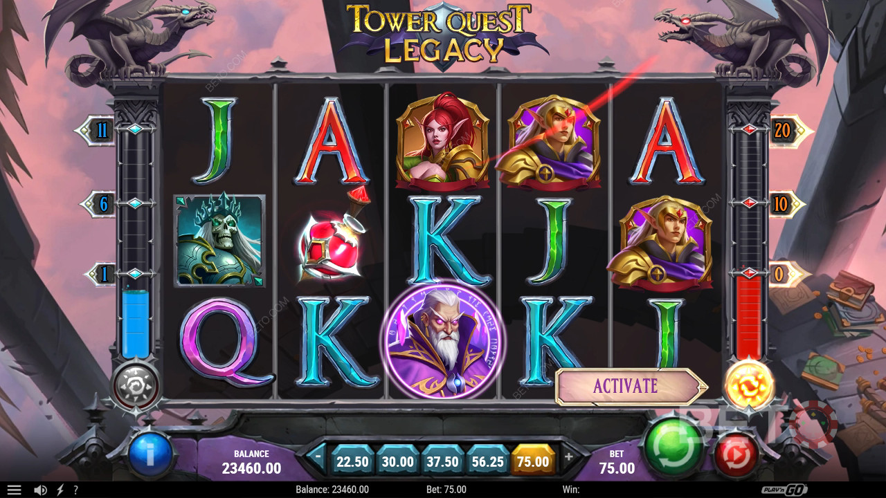 รีวิว Tower Quest Legacy โดย BETO Slots