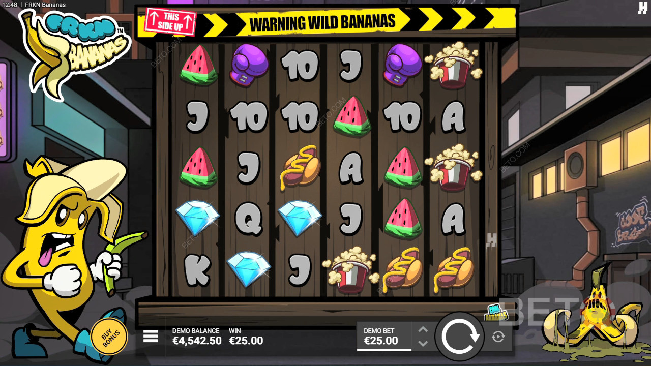 วิธีเล่นเกม FRKN Bananas ของ Hacksaw Gaming
