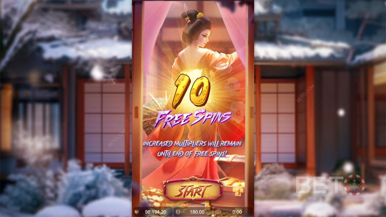 คำอธิบายฟีเจอร์โบนัสในเกม Geisha
