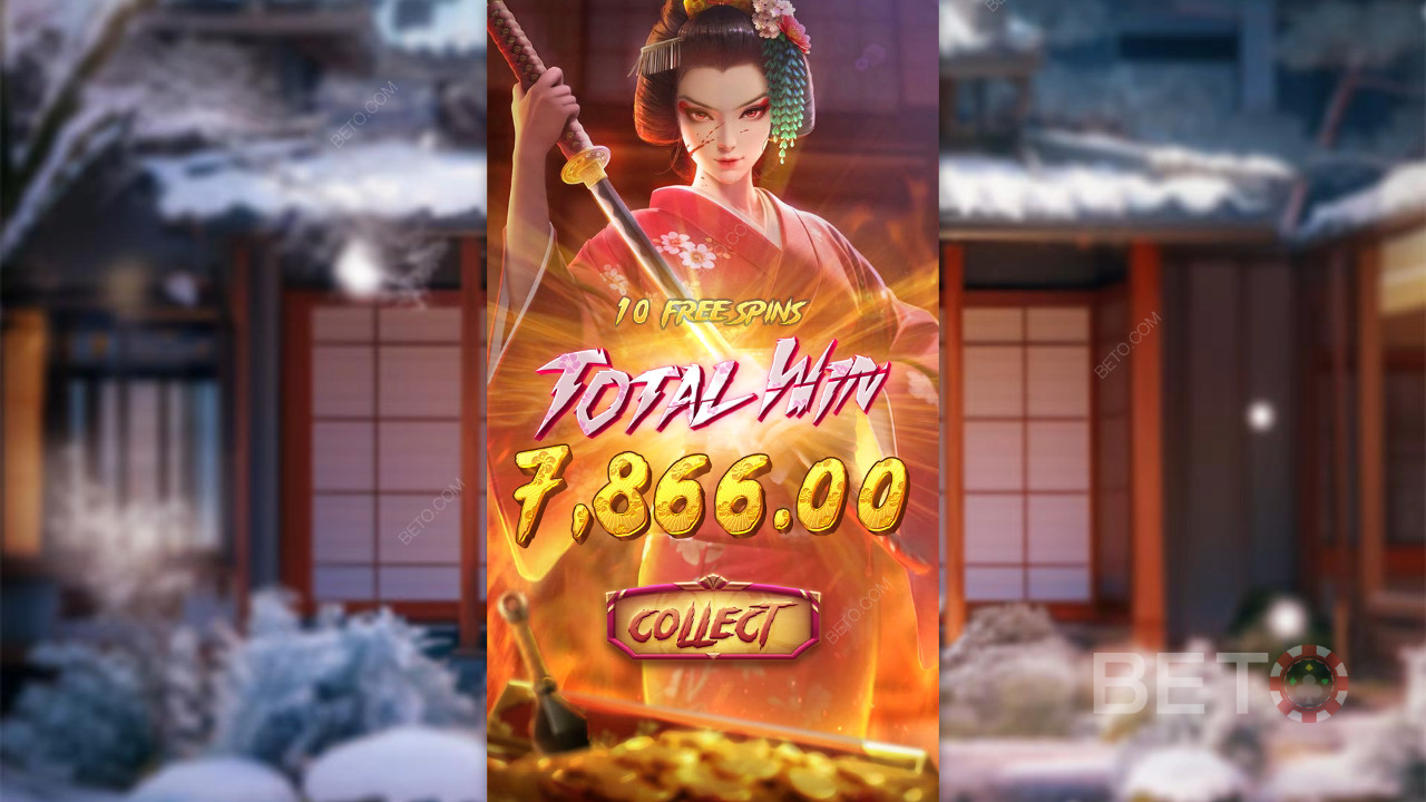 รับรางวัล 5,000 เท่าของเดิมพันของคุณในสล็อตออนไลน์ Geisha