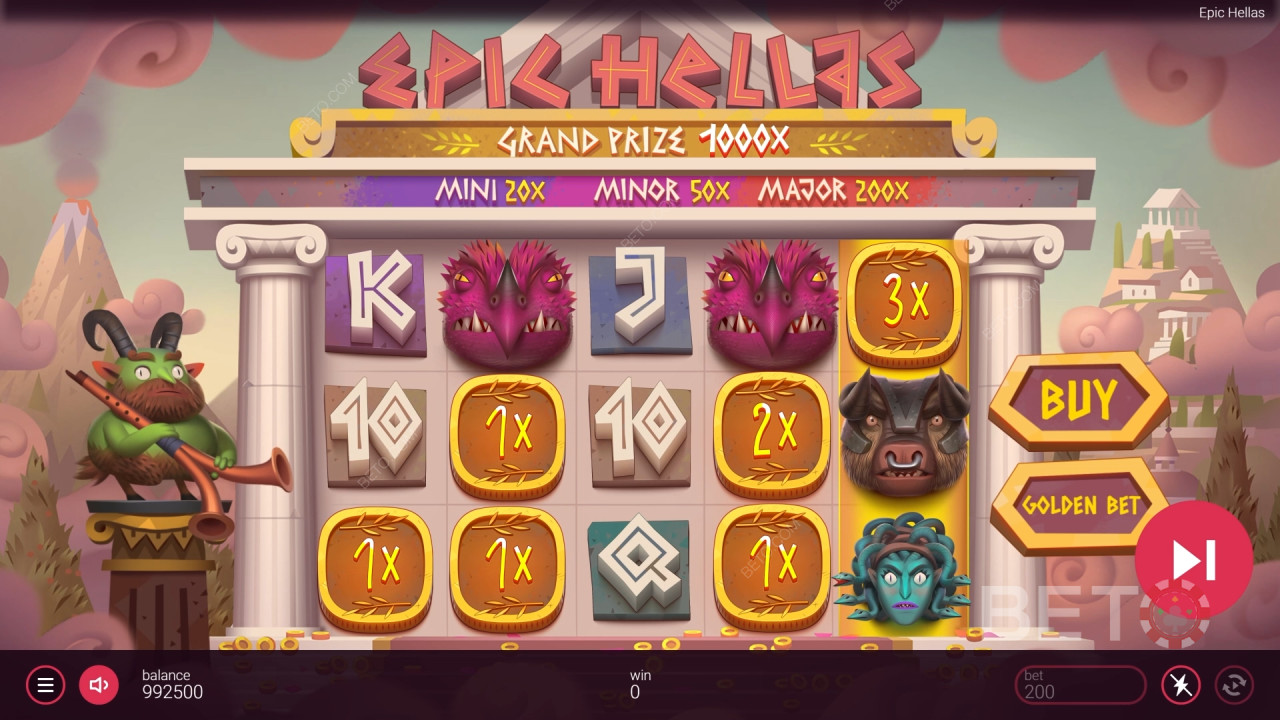 รีวิว Epic Hellas โดย BETO Slots