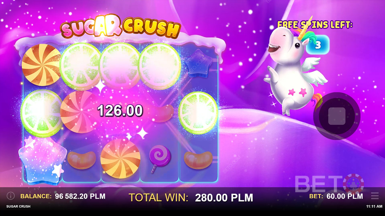 รีวิว Sugar Crush โดย BETO Slots