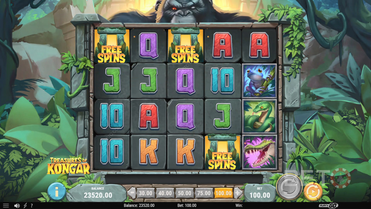 รีวิว Treasures of Kongar โดย BETO Slots