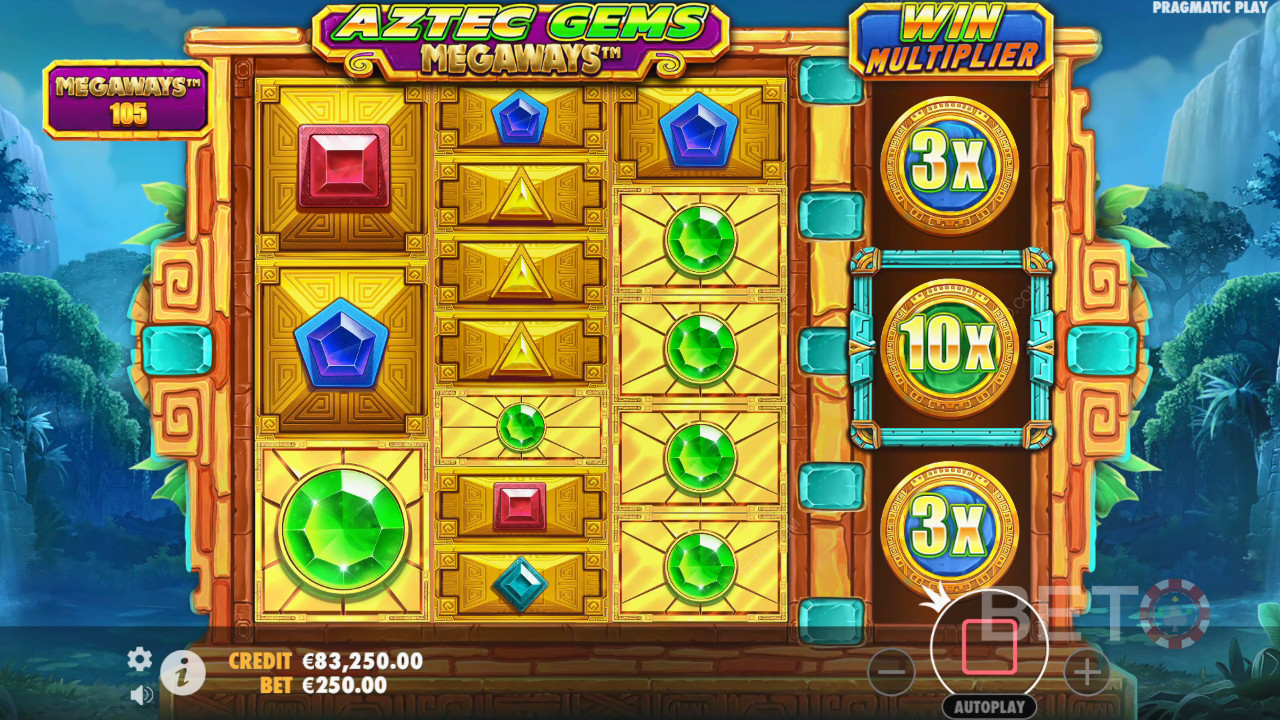 รีวิว Aztec Gems Megaways โดย BETO Slots