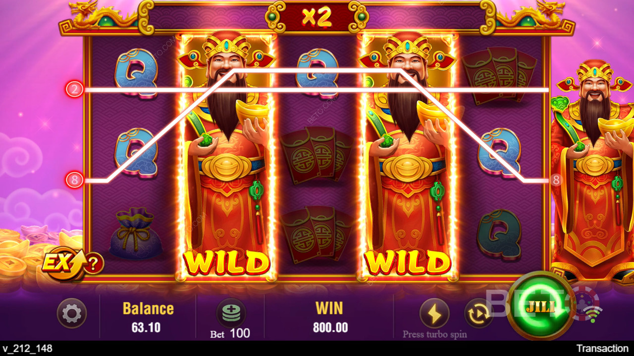 คำอธิบายฟีเจอร์โบนัสใน Jili Caishen โดย Jili Games