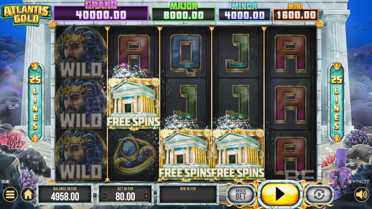 รีวิว Atlantis Gold โดย BETO Slots