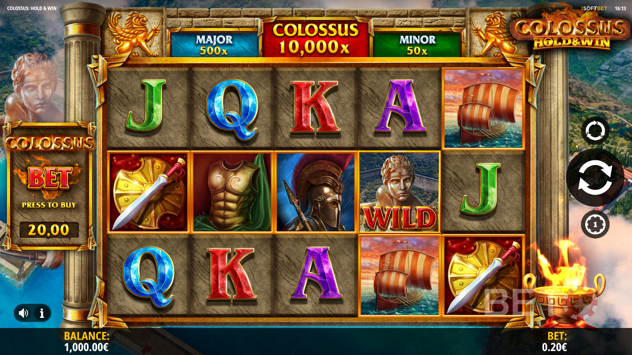 Chase Jackpots มูลค่าสูงถึง 10,000x ของเงินเดิมพันของคุณใน Colossus: Hold and Win slot