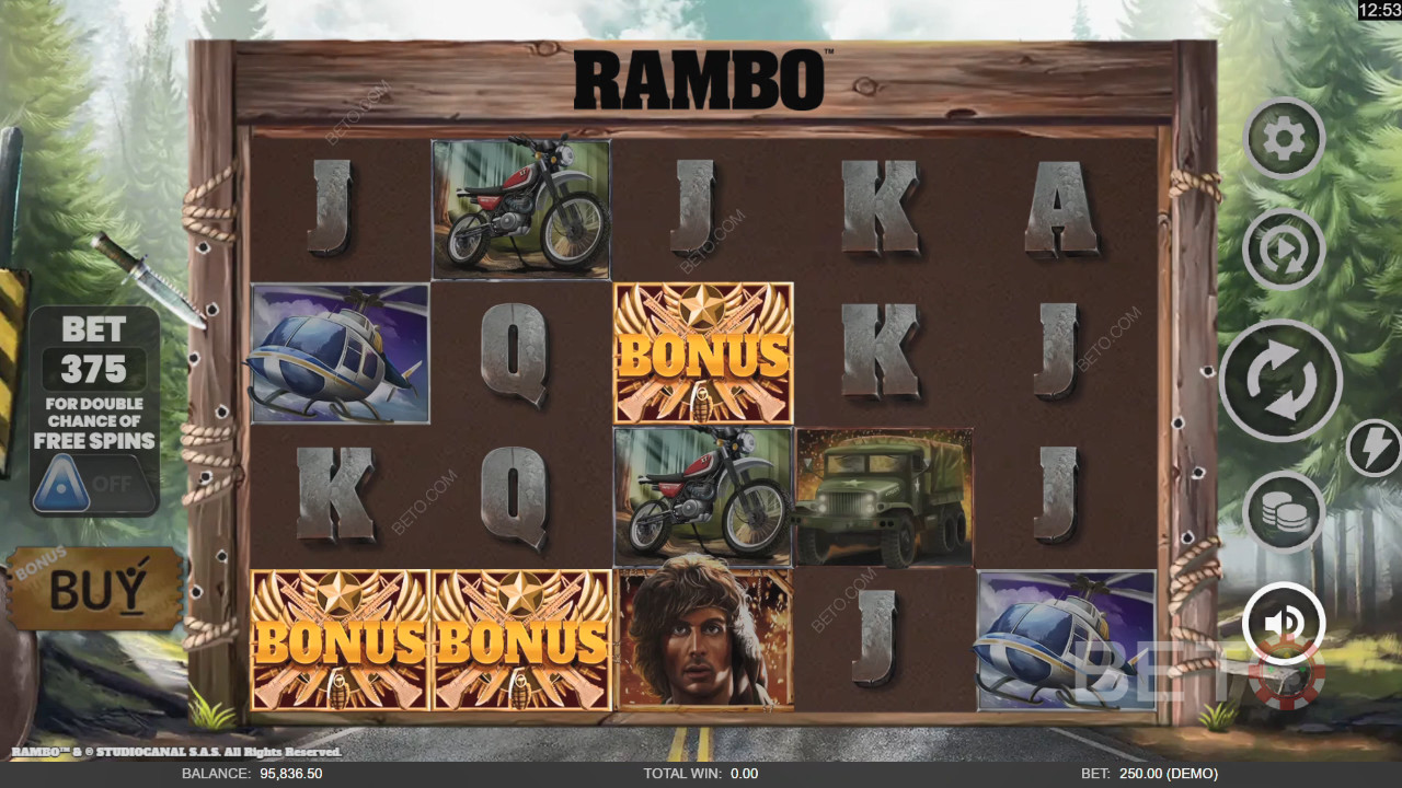 รีวิว Rambo โดย BETO Slots