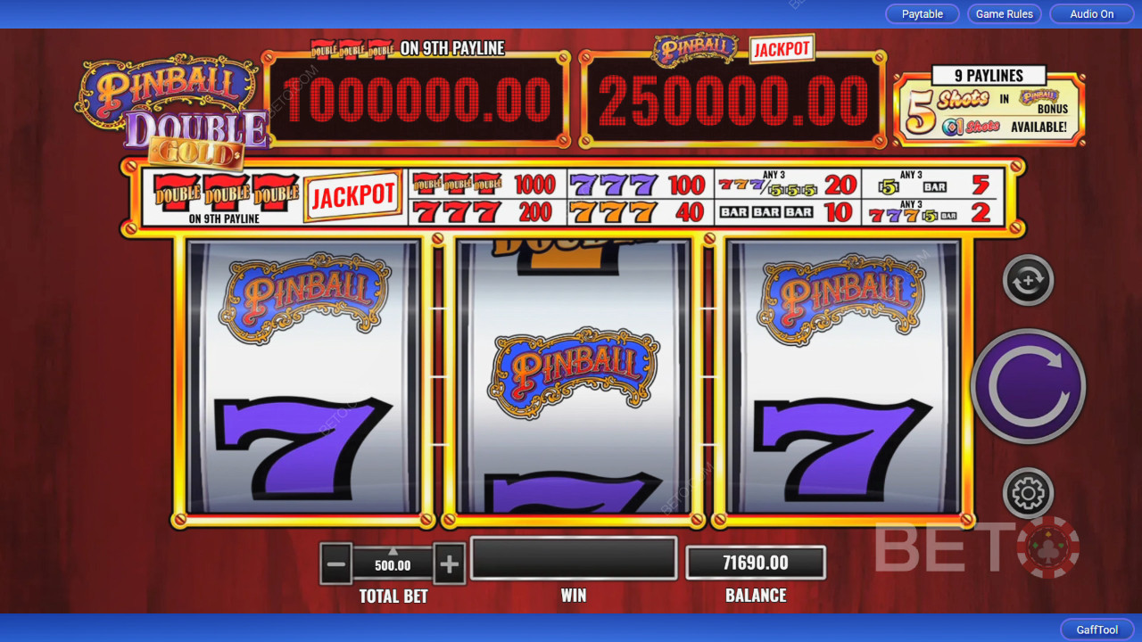 รีวิว Pinball Double Gold จาก BETO Slots