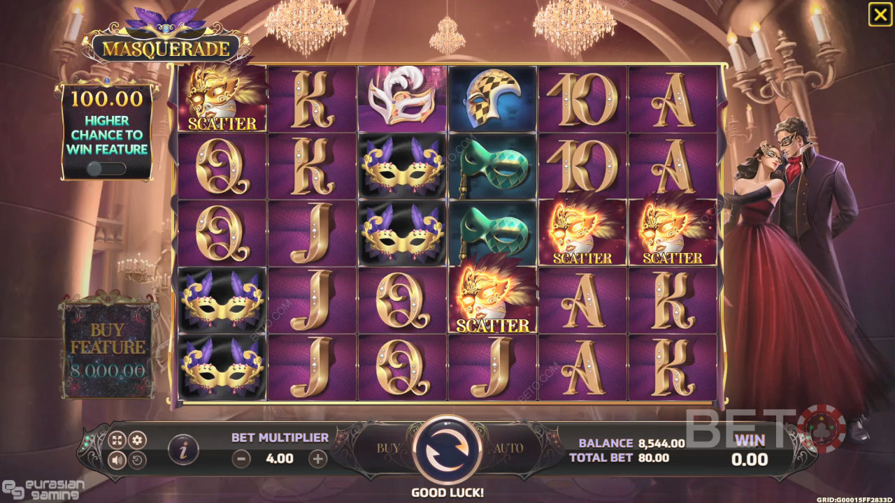 รีวิว Masquerade โดย BETO Slots