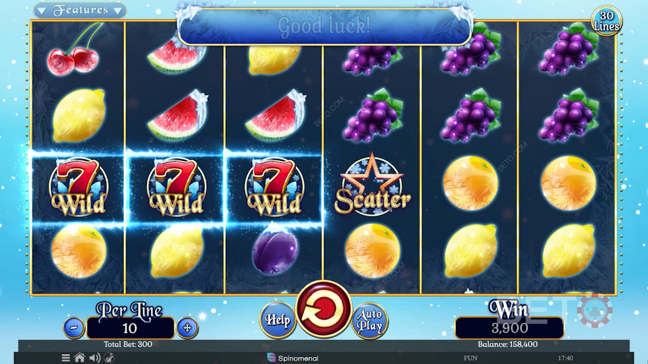 Fruits On Ice Collection 30 Lines เล่นฟรี