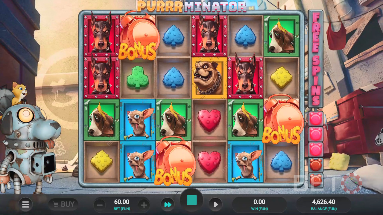 รีวิว Purrrminator โดย BETO Slots