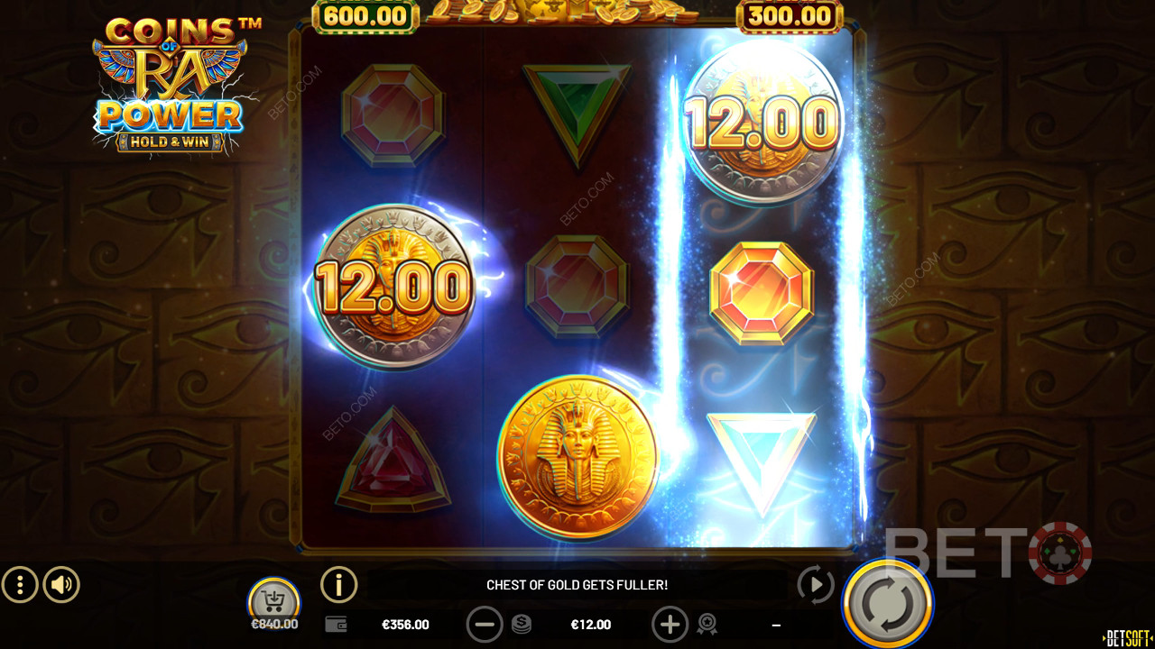 รีวิว Coins of Ra Power โดย BETO Slots
